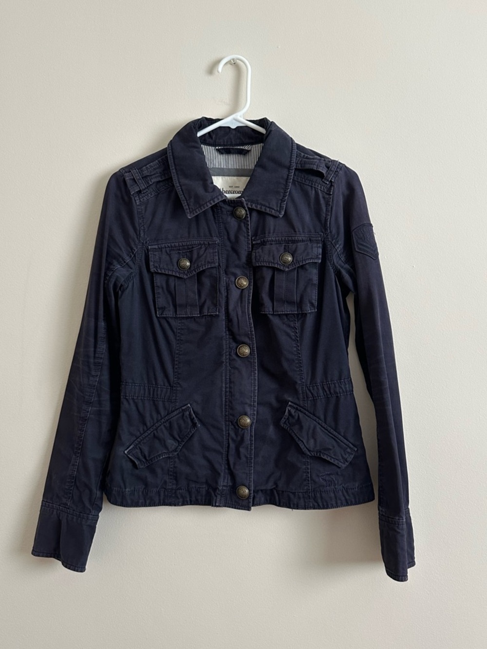 A & F Navy Utility Jacket
